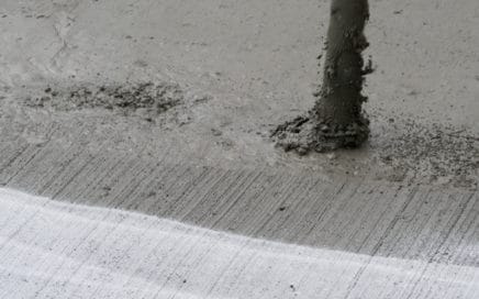 Prøvestøbning af beton på Kronløbsøen